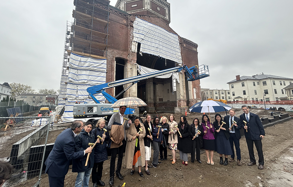 Pennrose and Hyde Square Task Force break ground on Blessed Sacrament redevelopment